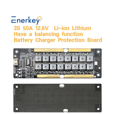 12.6V 3S 50A एक्टिव बैलेंसर बीएमएस टर्नरी लिथियम बैटरी पैक के लिए होम स्टोरेज सिस्टम