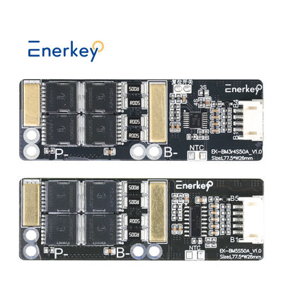 Enerkey 3s 4s 5s 50A BMS 14.4V 14.8V ली-आयन/लिथियम/ली-पॉलिमर 12V 12.8V बैटरी पैक के लिए