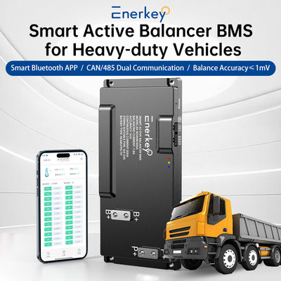 बैटरी सुरक्षा बोर्ड 16S-24S 200A 250A 300A बीएमएस 8A एक्टिव बैलेंस BT/CAN/RS485 के साथ इलेक्ट्रिक फोर्कलिफ्ट लिफेपो4 लि-आयन बैटरी के लिए